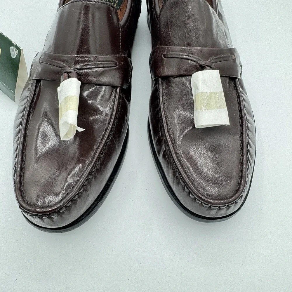 Nunn Bush Tassel Loafers Mens‎ 10M Burgundy Leather Kiltie Dress Shoes Preppy